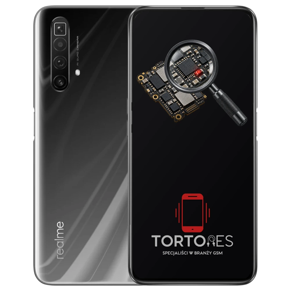 Realme X3 SuperZoom z symbolem diagnostyki - diagnoza telefonu