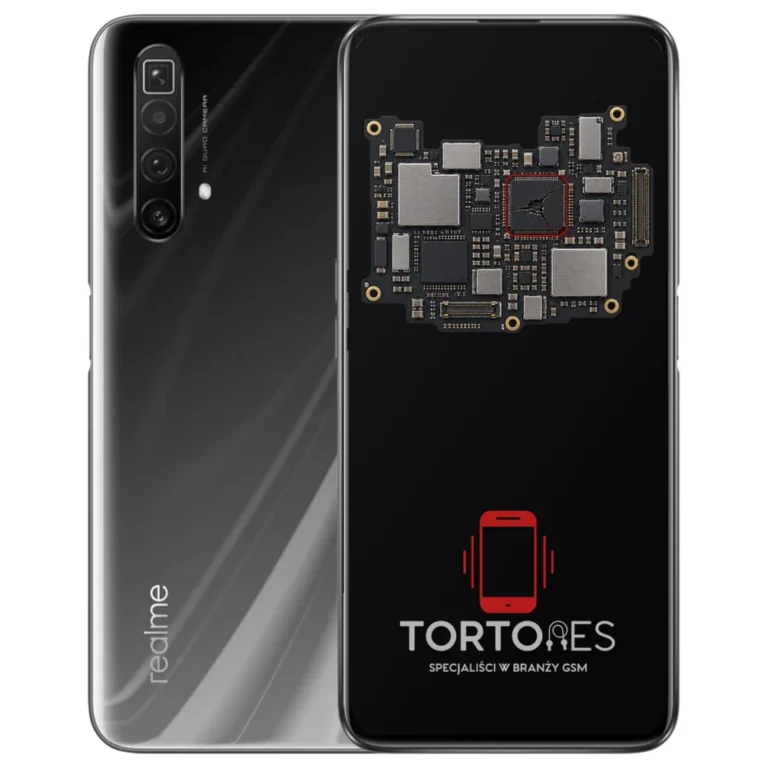 Realme X3 SuperZoom z ilustracją płyty głównej - naprawa płyty głównej