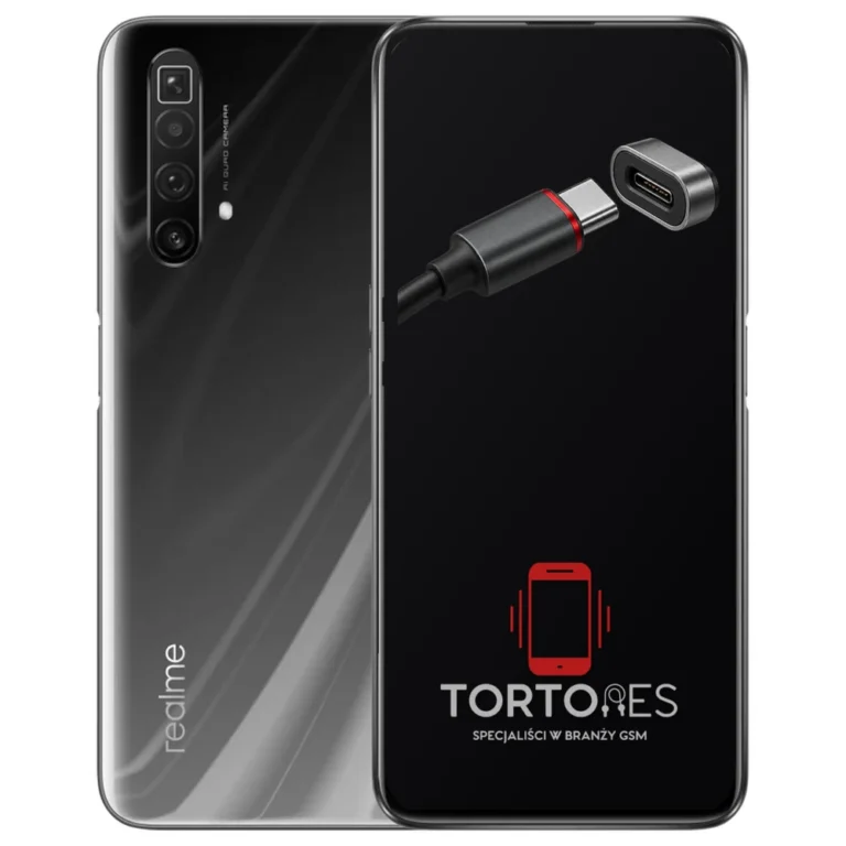 Realme X3 SuperZoom z ilustracją złącza ładowania - naprawa złącza ładowania