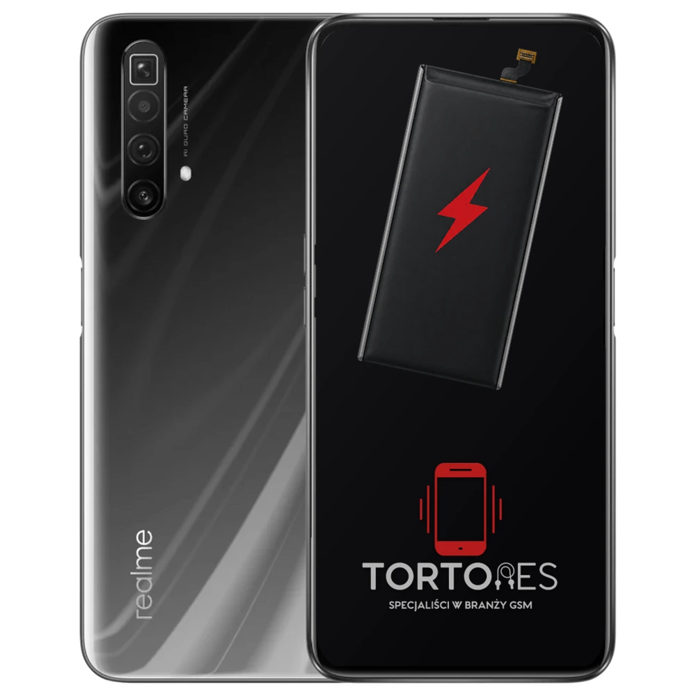 Realme X3 SuperZoom z ilustracją baterii - wymiana baterii