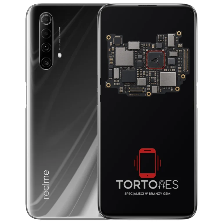 Realme X50 5G z ilustracją płyty głównej - naprawa płyty głównej