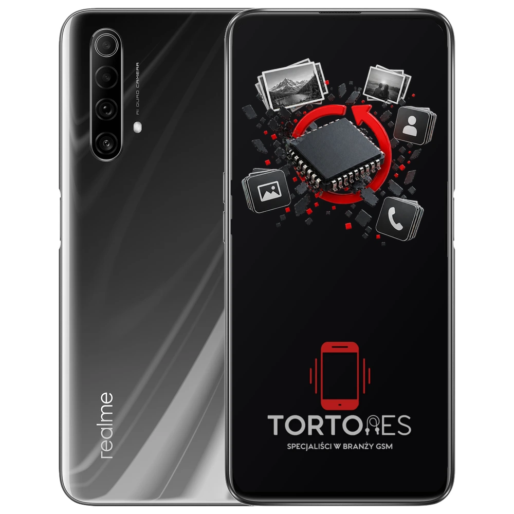 Realme X50 5G z ilustracją odzyskiwania danych - odzyskiwanie danych