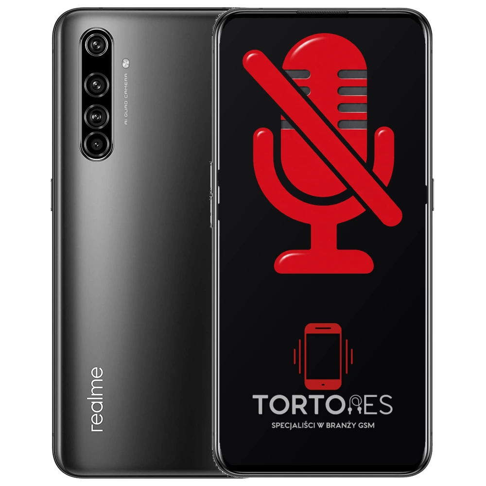 Realme X50 Pro 5G z symbolem mikrofonu - naprawa mikrofonu