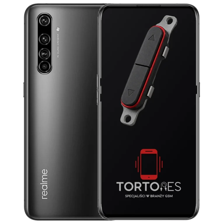 Realme X50 Pro 5G z symbolem przycisków - naprawa przycisków włączania i głośności