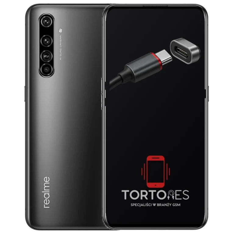 Realme X50 Pro 5G z ilustracją złącza ładowania - naprawa złącza ładowania