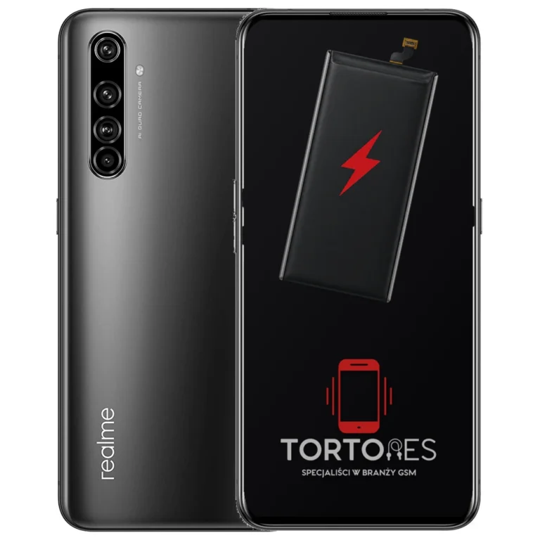 Realme X50 Pro 5G z ilustracją baterii - wymiana baterii