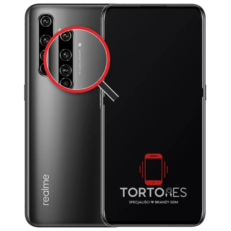 Realme X50 Pro 5G z lupą na tylnych aparatach - wymiana tylnej kamery