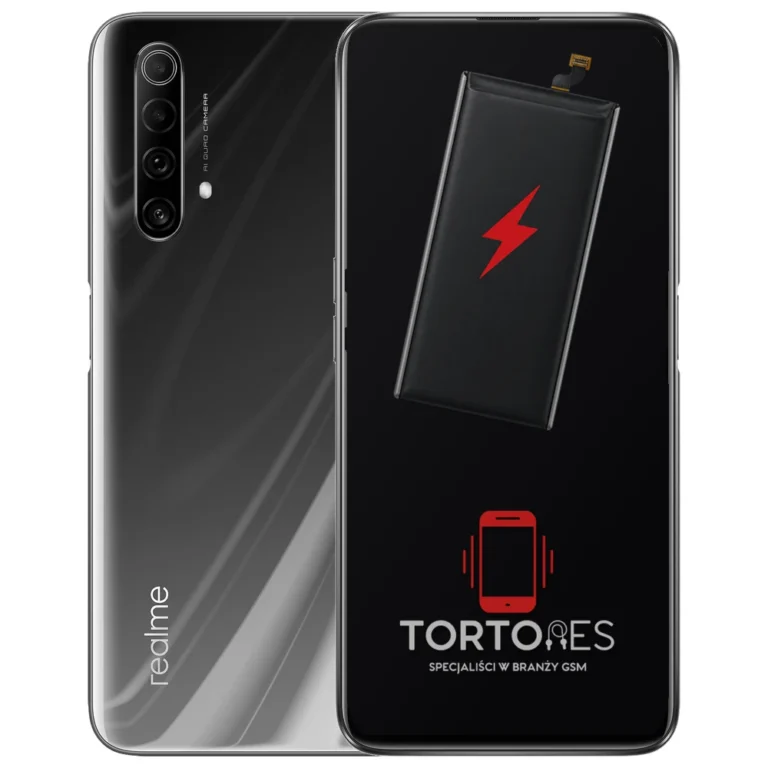 Realme X50 5G z ilustracją baterii - wymiana baterii