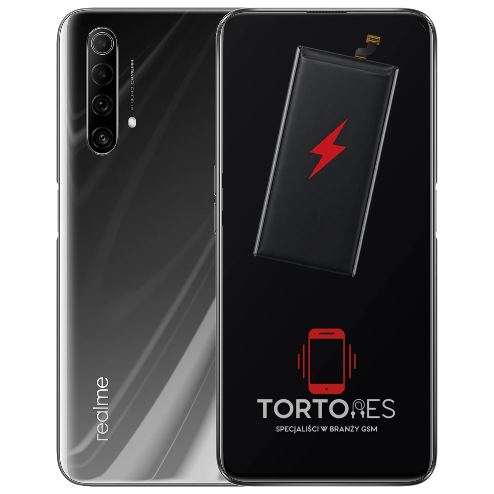 Realme X50 5G z ilustracją baterii - wymiana baterii