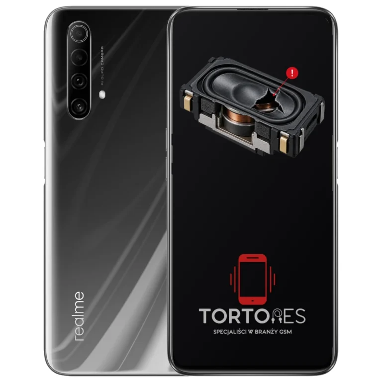 Realme X50 5G z symbolem głośnika multimedialnego - wymiana głośnika multimedialnego