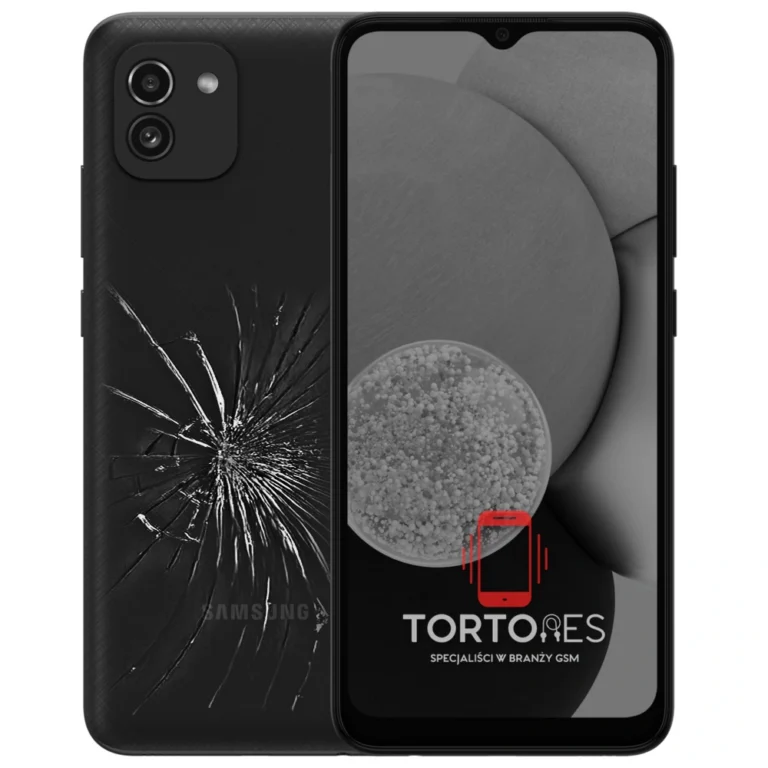 Samsung Galaxy A03 - zbita tylna klapka - wymiana