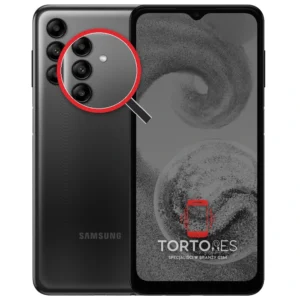 Samsung Galaxy A04s z lupą na tylnych aparatach - wymiana tylnej kamery