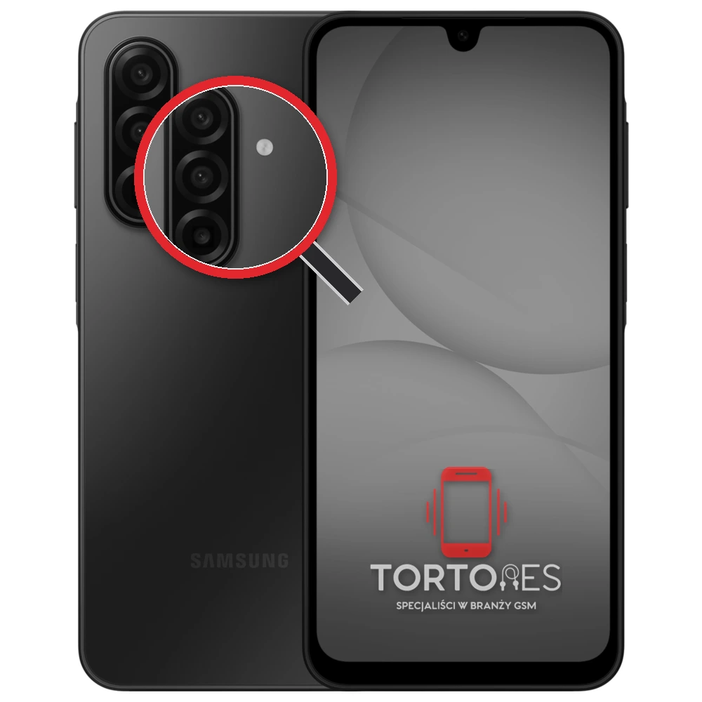 Samsung Galaxy A17 5G z lupą na tylnych aparatach - wymiana tylnej kamery