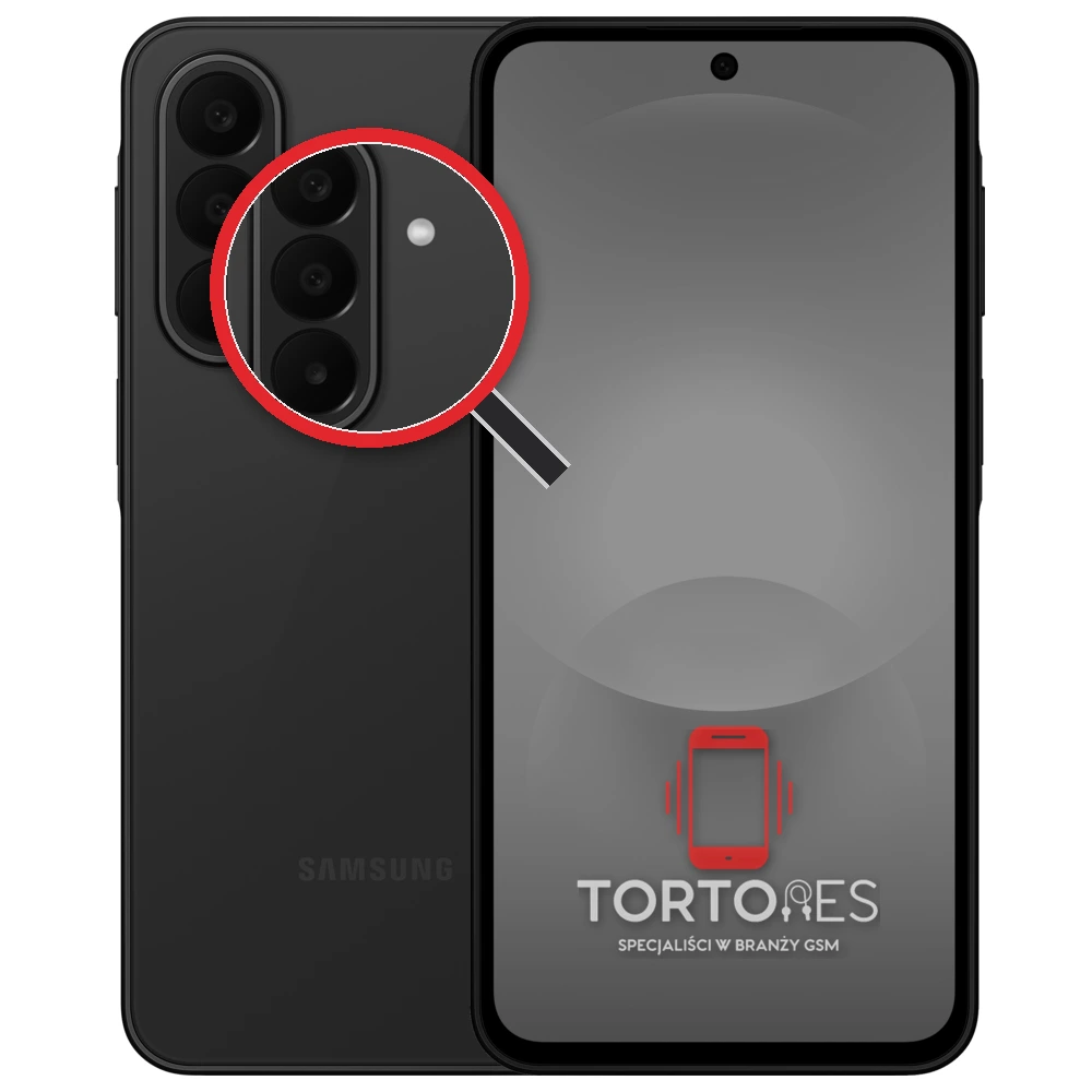 Samsung Galaxy A27 5G z lupą na tylnych aparatach - wymiana tylnej kamery
