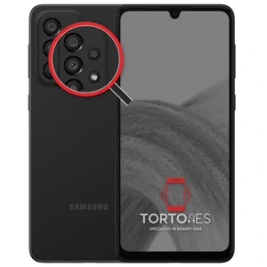 Samsung Galaxy A33 5G z lupą na tylnych aparatach - wymiana tylnej kamery