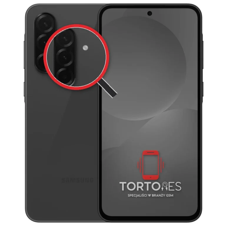 Samsung Galaxy A36 5G z lupą na tylnych aparatach - wymiana tylnej kamery