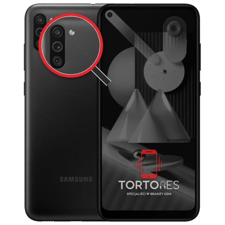 Samsung Galaxy M11 z lupą na tylnych aparatach - wymiana tylnej kamery