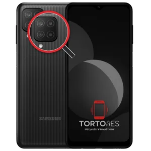 Samsung Galaxy M12 z lupą na tylnych aparatach - wymiana tylnej kamery
