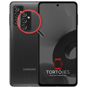 Samsung Galaxy M52 5G z lupą na tylnych aparatach - wymiana tylnej kamery