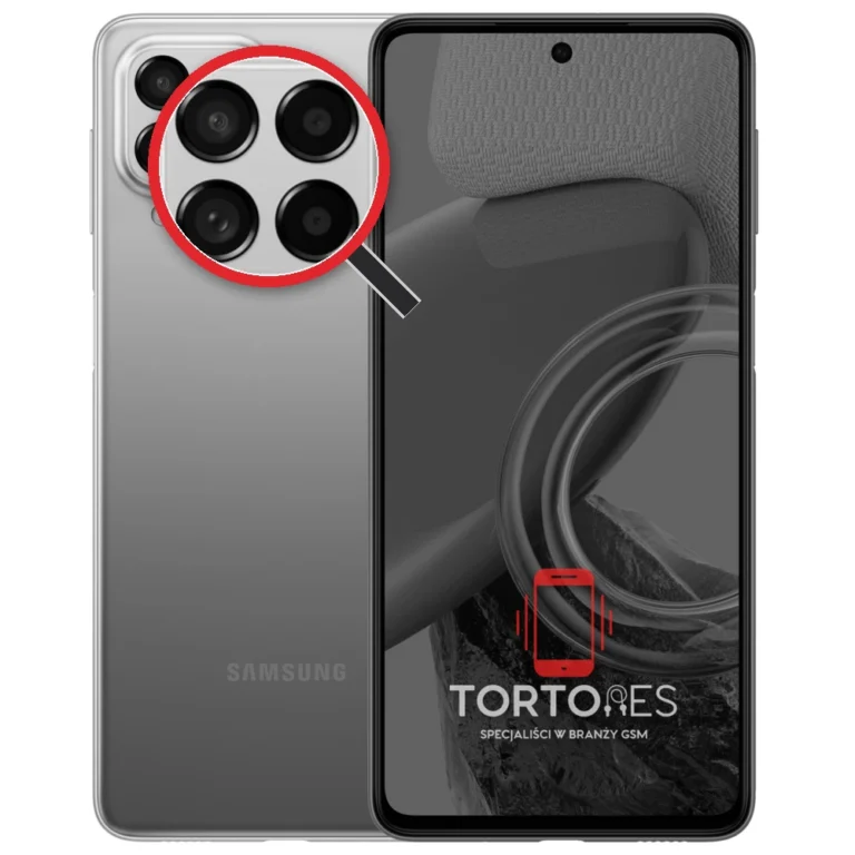 Samsung Galaxy M53 5G z lupą na tylnych aparatach - wymiana tylnej kamery