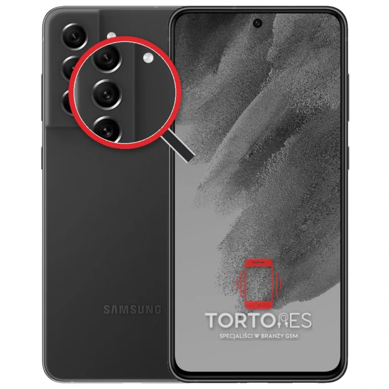 Samsung Galaxy S21 FE 5G z lupą na tylnych aparatach - wymiana tylnej kamery