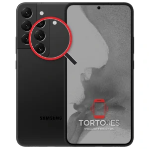 Samsung Galaxy S22+ z lupą na tylnych aparatach - wymiana tylnej kamery