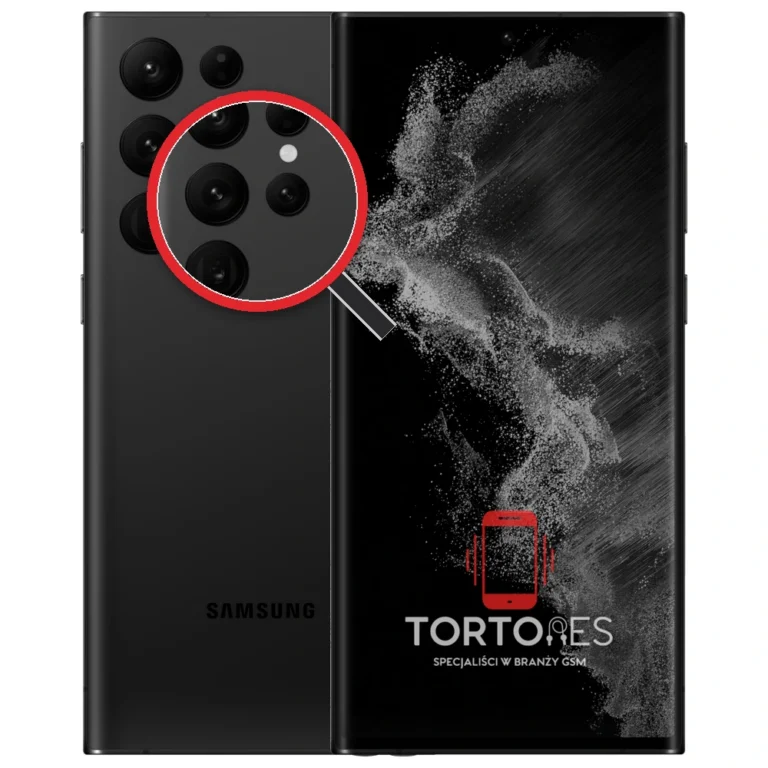 Samsung Galaxy S22 Ultra z lupą na tylnych aparatach - wymiana tylnej kamery