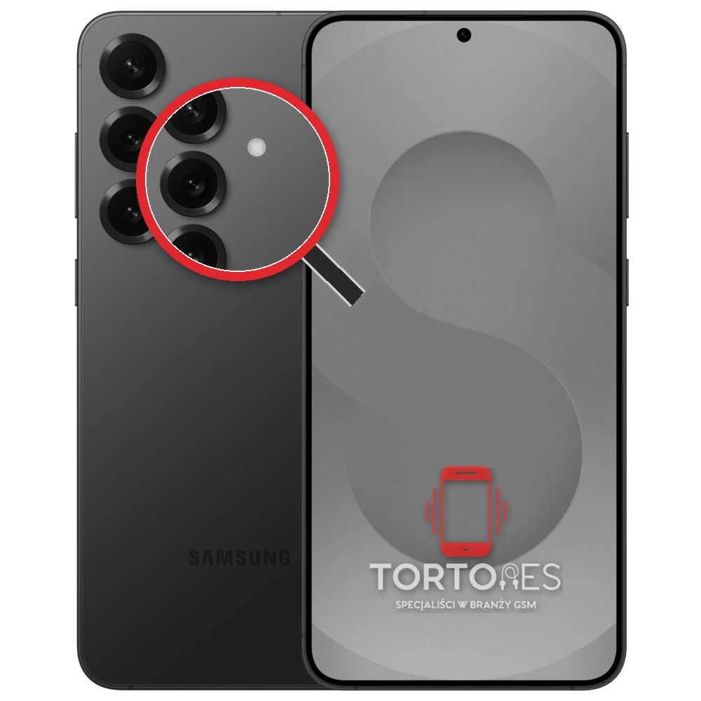 Samsung Galaxy S25+ z lupą na tylnych aparatach - wymiana tylnej kamery