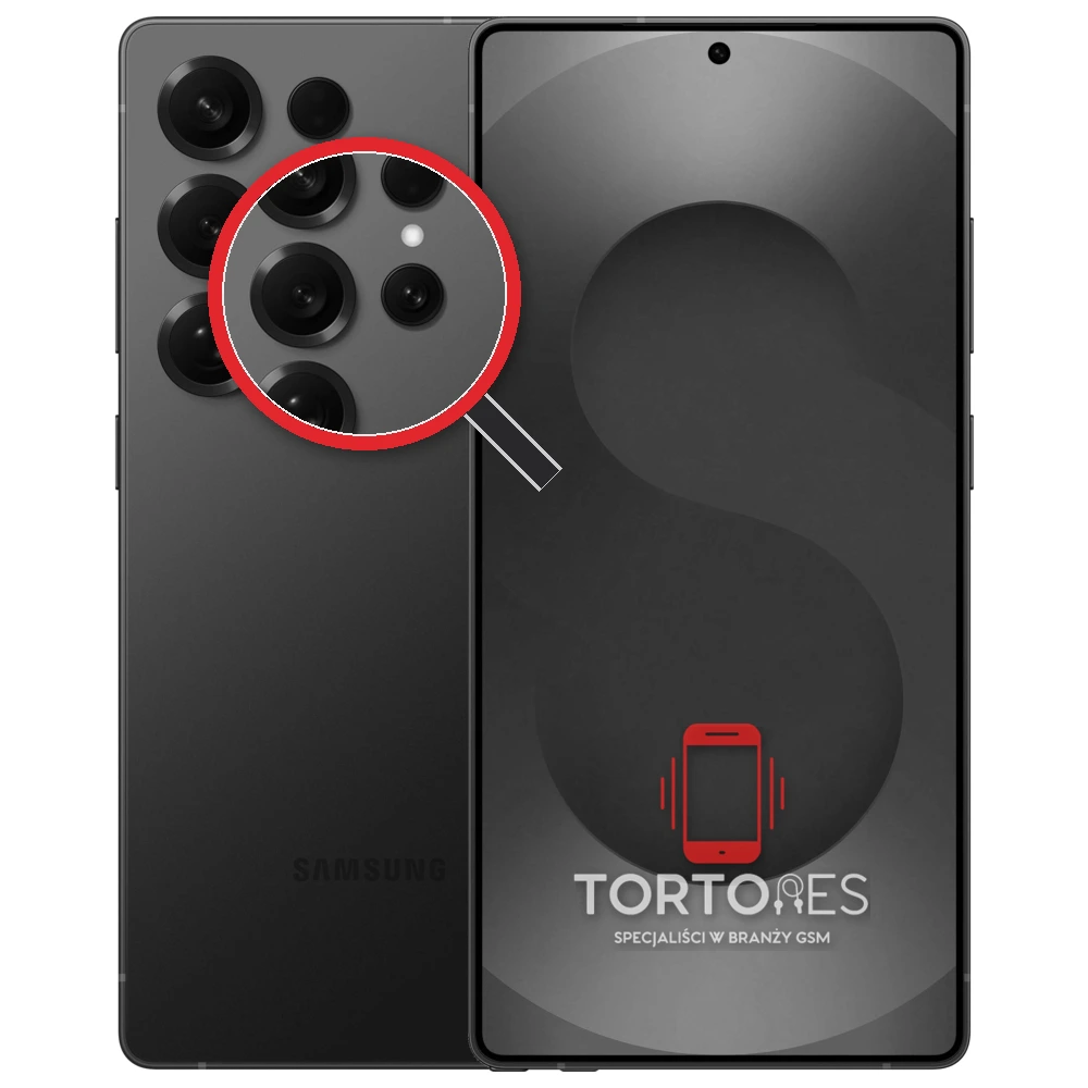 Samsung Galaxy S25 Ultra z lupą na tylnych aparatach - wymiana tylnej kamery