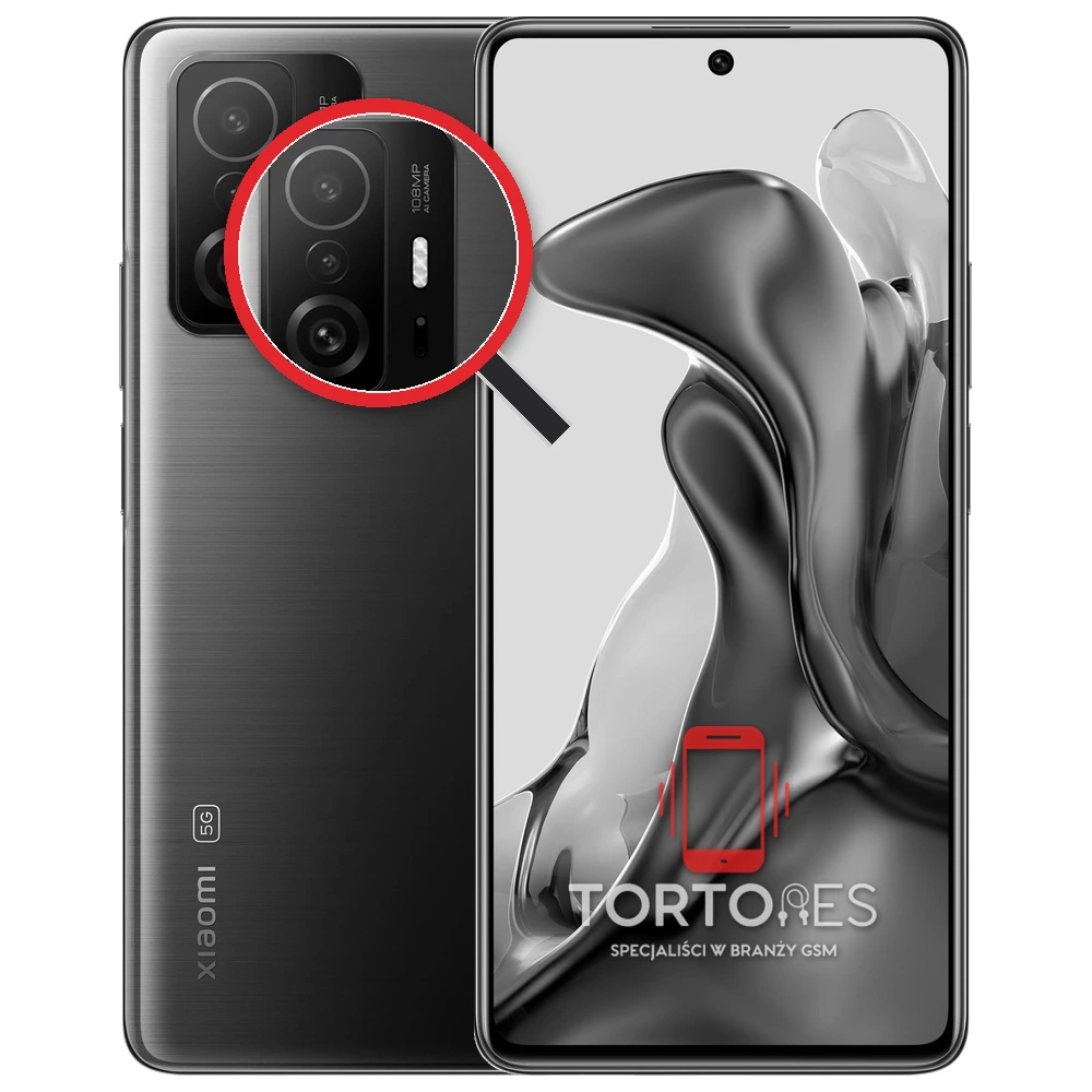 Xiaomi 11T Pro z lupą na tylnych aparatach - wymiana tylnej kamery
