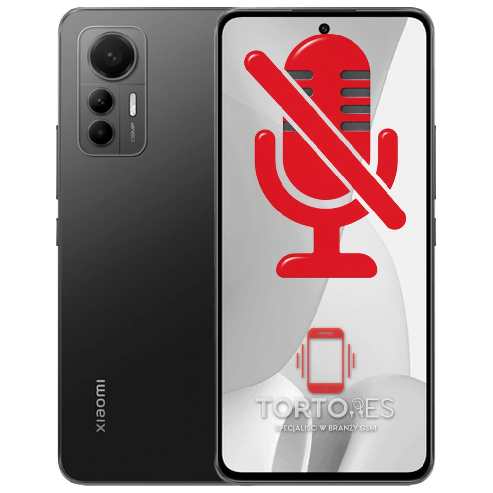 Xiaomi 12 Lite z symbolem mikrofonu - naprawa mikrofonu