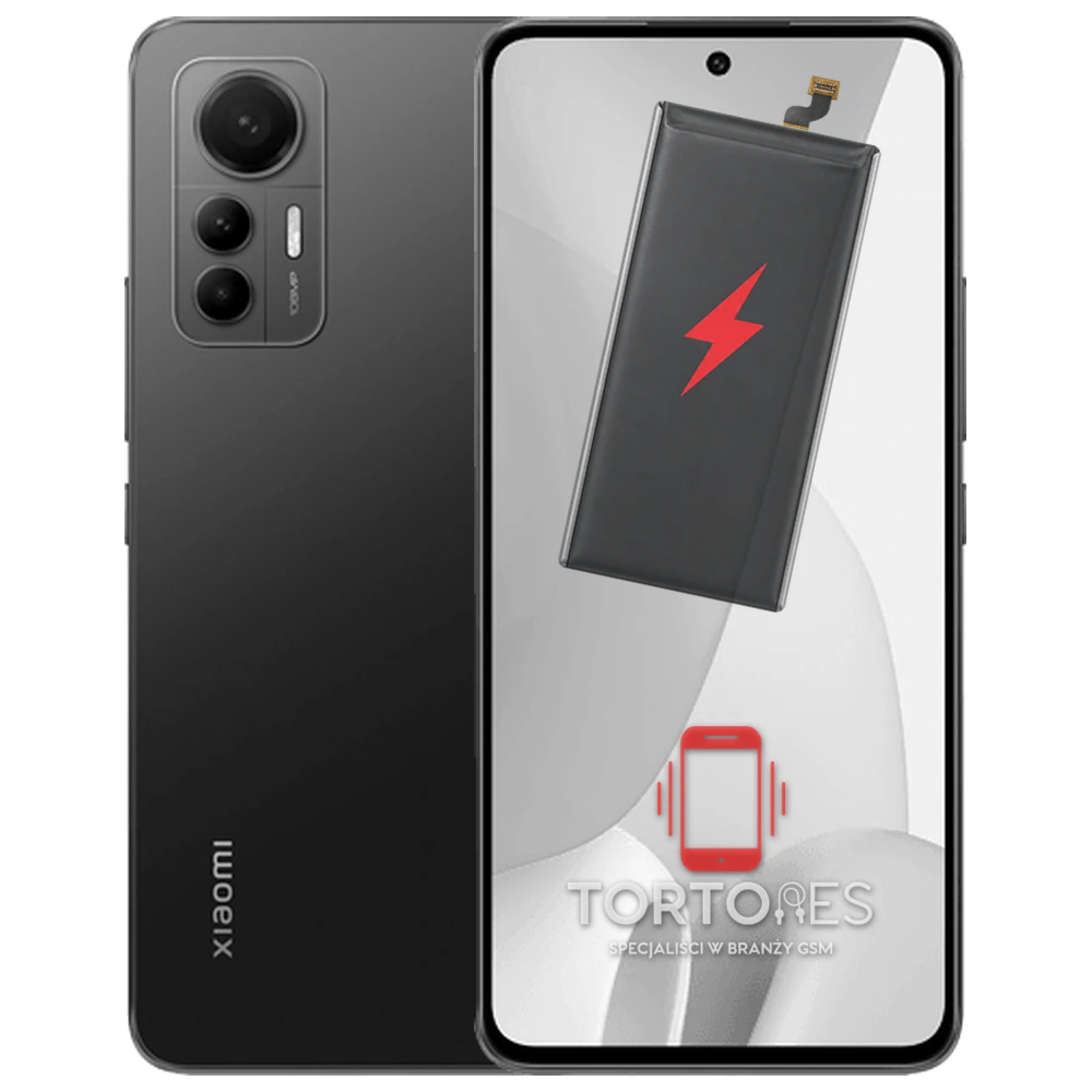 Xiaomi 12 Lite z ilustracją baterii - wymiana baterii