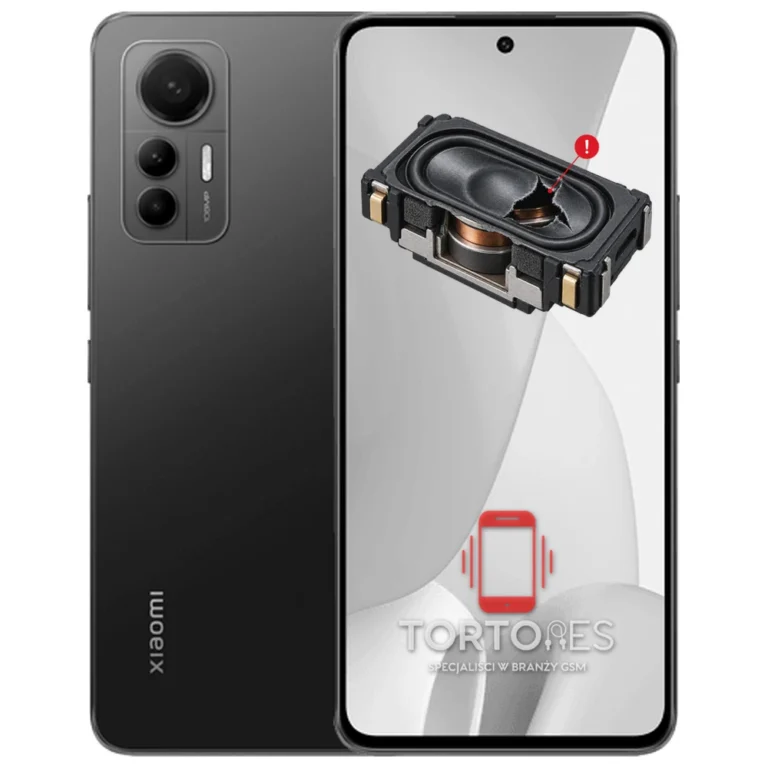 Xiaomi 12 Lite z symbolem głośnika multimedialnego - wymiana głośnika multimedialnego