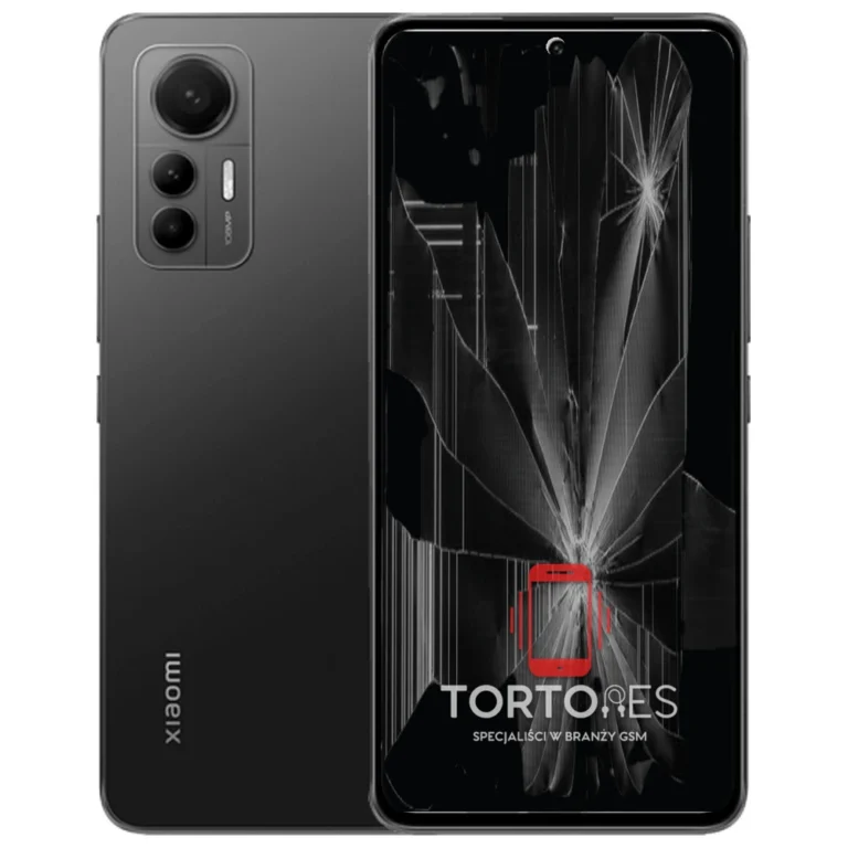 Xiaomi 12 Lite z ilustracją pękniętego wyświetlacza - wymiana zbitego wyświetlacza