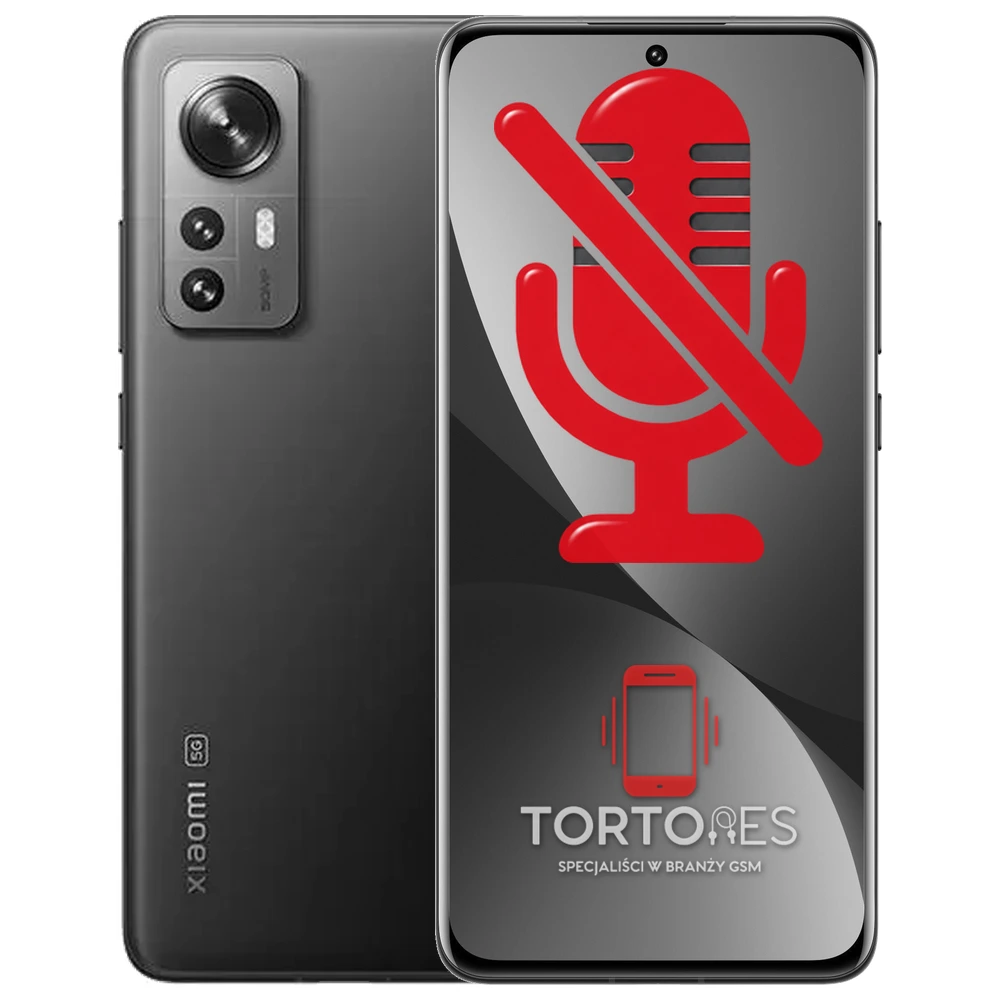Xiaomi 12 z symbolem mikrofonu - naprawa mikrofonu