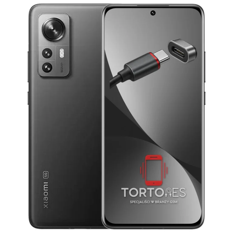 Xiaomi 12 z ilustracją złącza ładowania - naprawa złącza ładowania