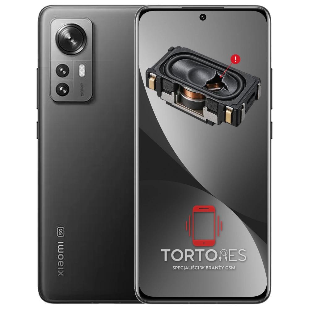 Xiaomi 12 z symbolem głośnika multimedialnego - wymiana głośnika multimedialnego