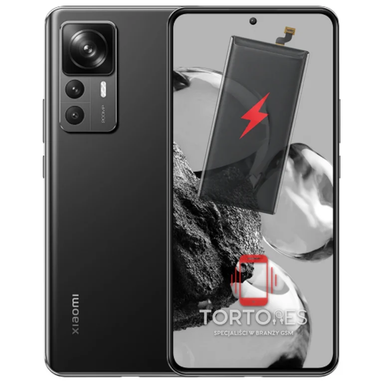 Xiaomi 12T Pro z ilustracją baterii - wymiana baterii