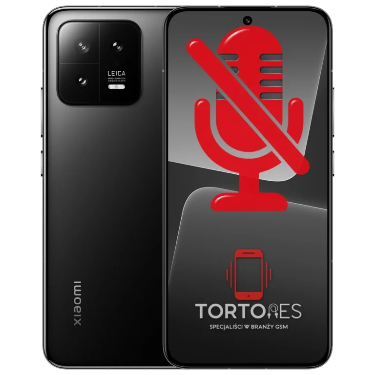 Xiaomi 13 z symbolem mikrofonu - naprawa mikrofonu