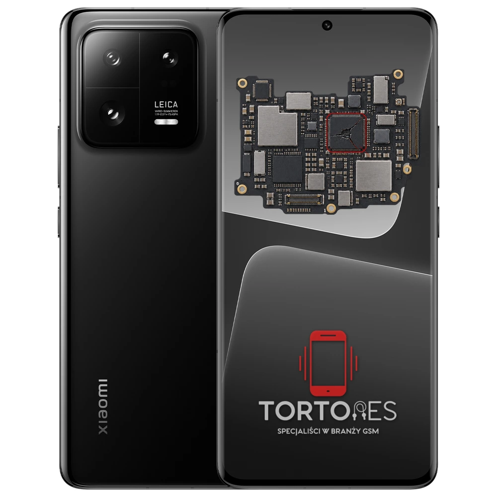 Xiaomi 13 Pro z ilustracją płyty głównej - naprawa płyty głównej