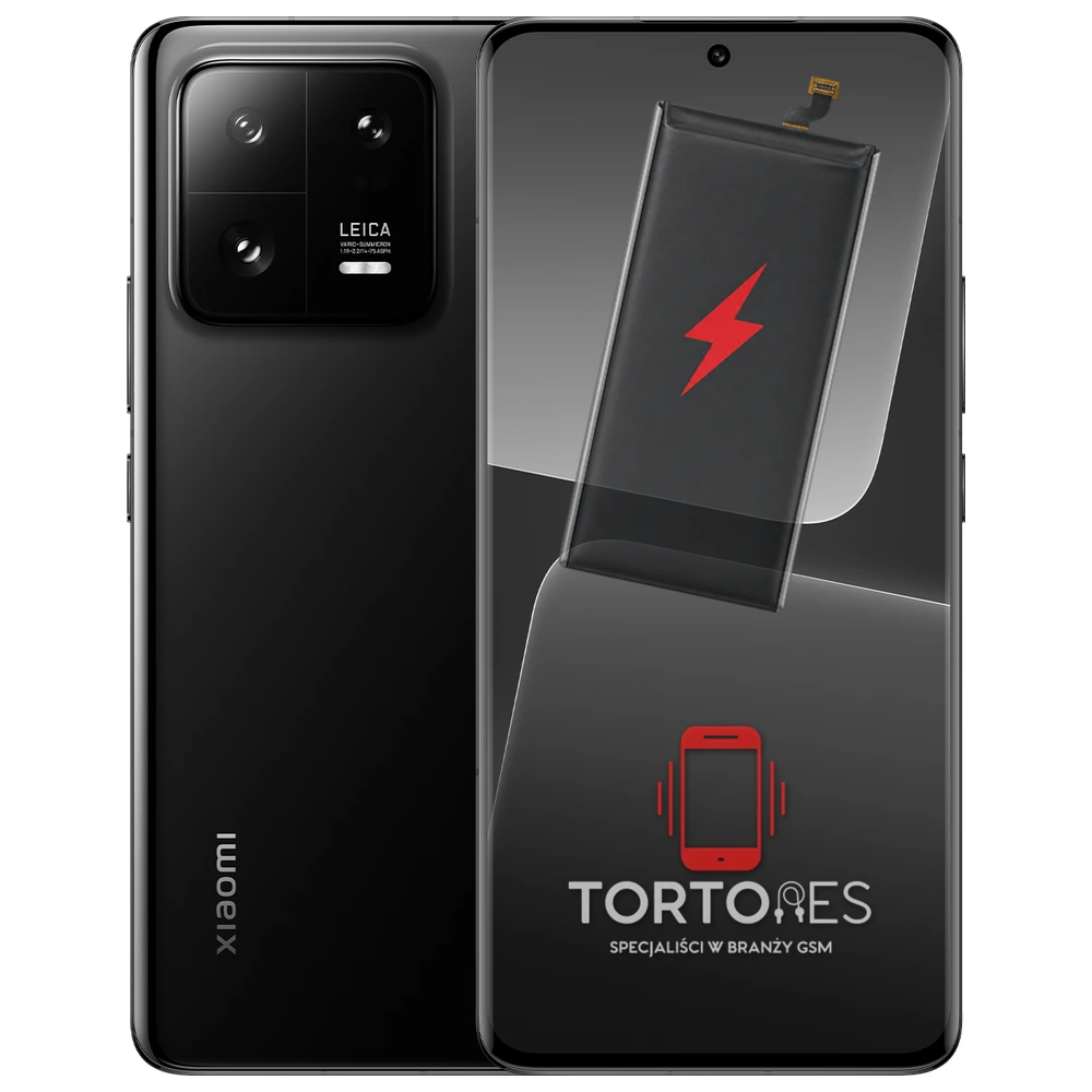 Xiaomi 13 Pro z ilustracją baterii - wymiana baterii