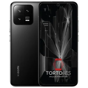 Xiaomi 13 z ilustracją pękniętego wyświetlacza - wymiana zbitego wyświetlacza
