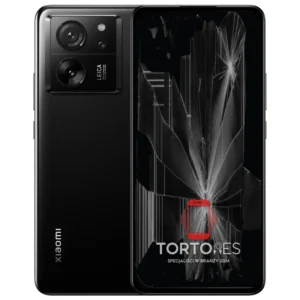Xiaomi 13T z ilustracją pękniętego wyświetlacza - wymiana zbitego wyświetlacza