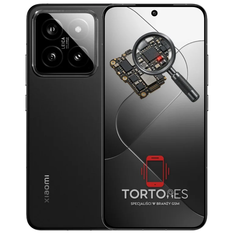 Xiaomi 14 z symbolem diagnostyki - diagnoza telefonu
