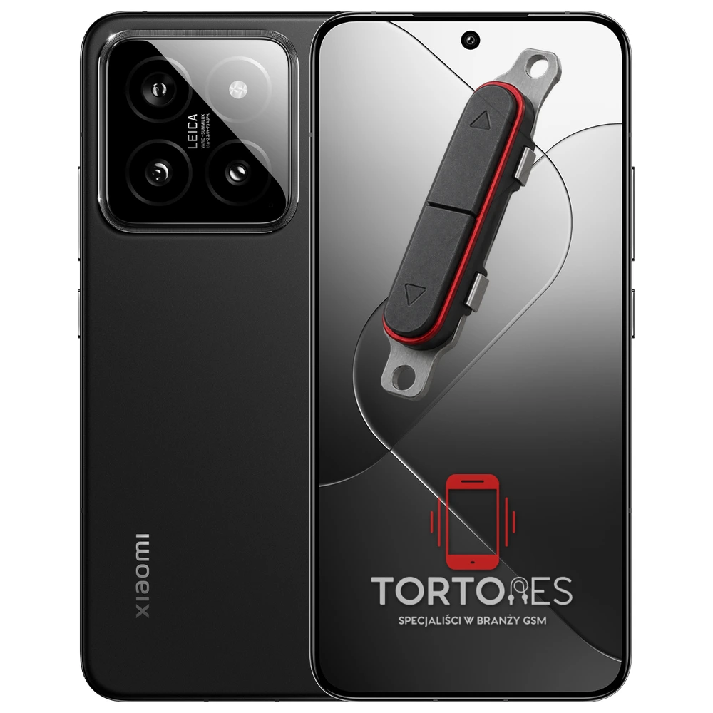 Xiaomi 14 z symbolem przycisków - naprawa przycisków włączania i głośności