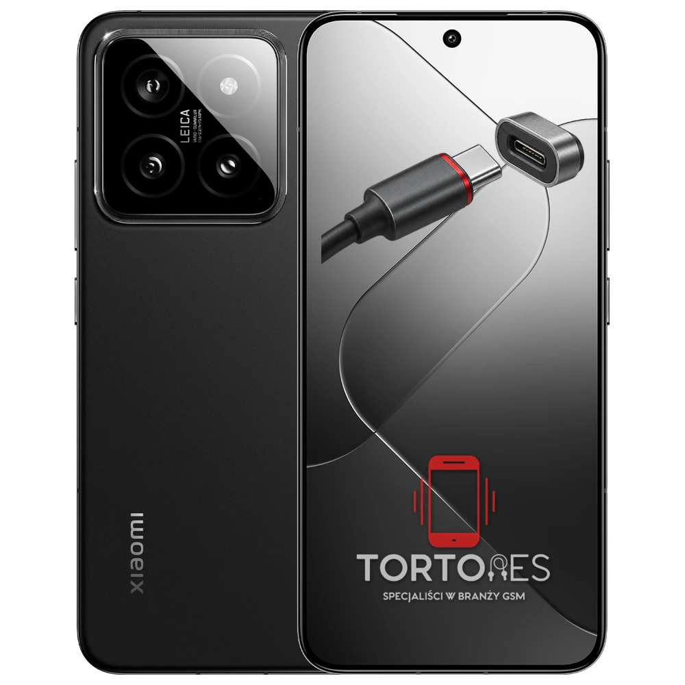 Xiaomi 14 z ilustracją złącza ładowania - naprawa złącza ładowania