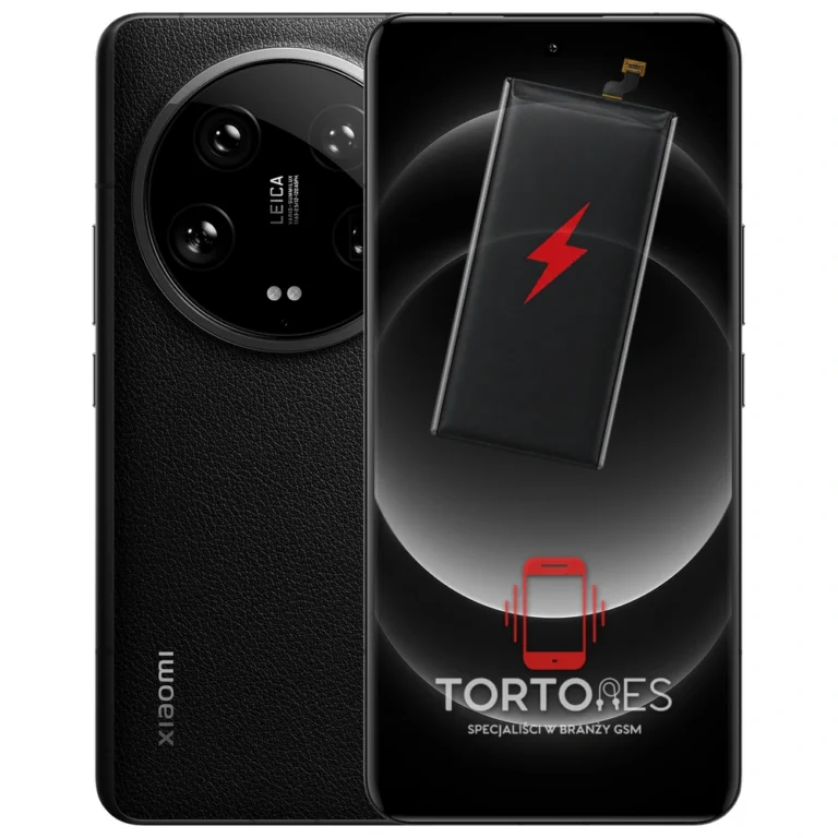 Xiaomi 14 Ultra z ilustracją baterii - wymiana baterii