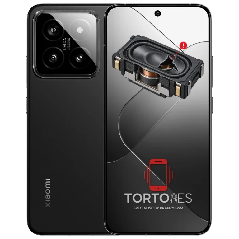 Xiaomi 14 z symbolem głośnika multimedialnego - wymiana głośnika multimedialnego