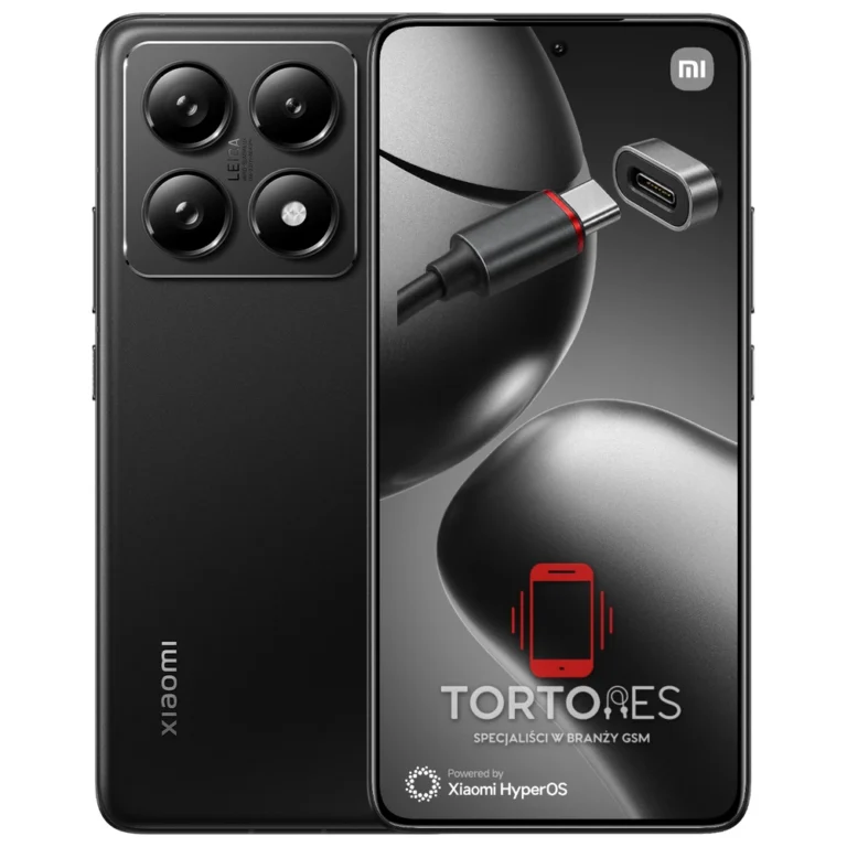 Xiaomi 14T Pro z ilustracją złącza ładowania - naprawa złącza ładowania
