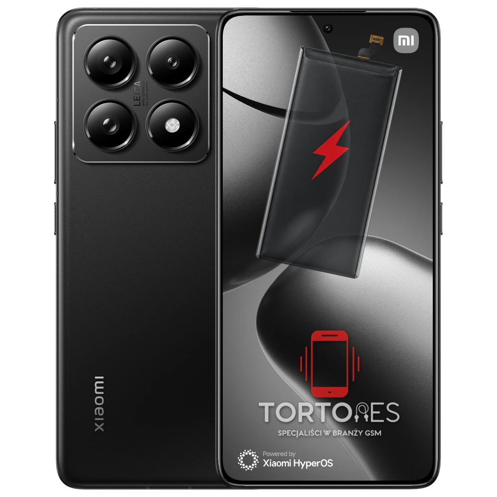 Xiaomi 14T Pro z ilustracją baterii - wymiana baterii